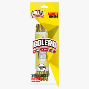 BOLERO AGUJETA MINERO AMARILLO/CAFÉ 140 CM