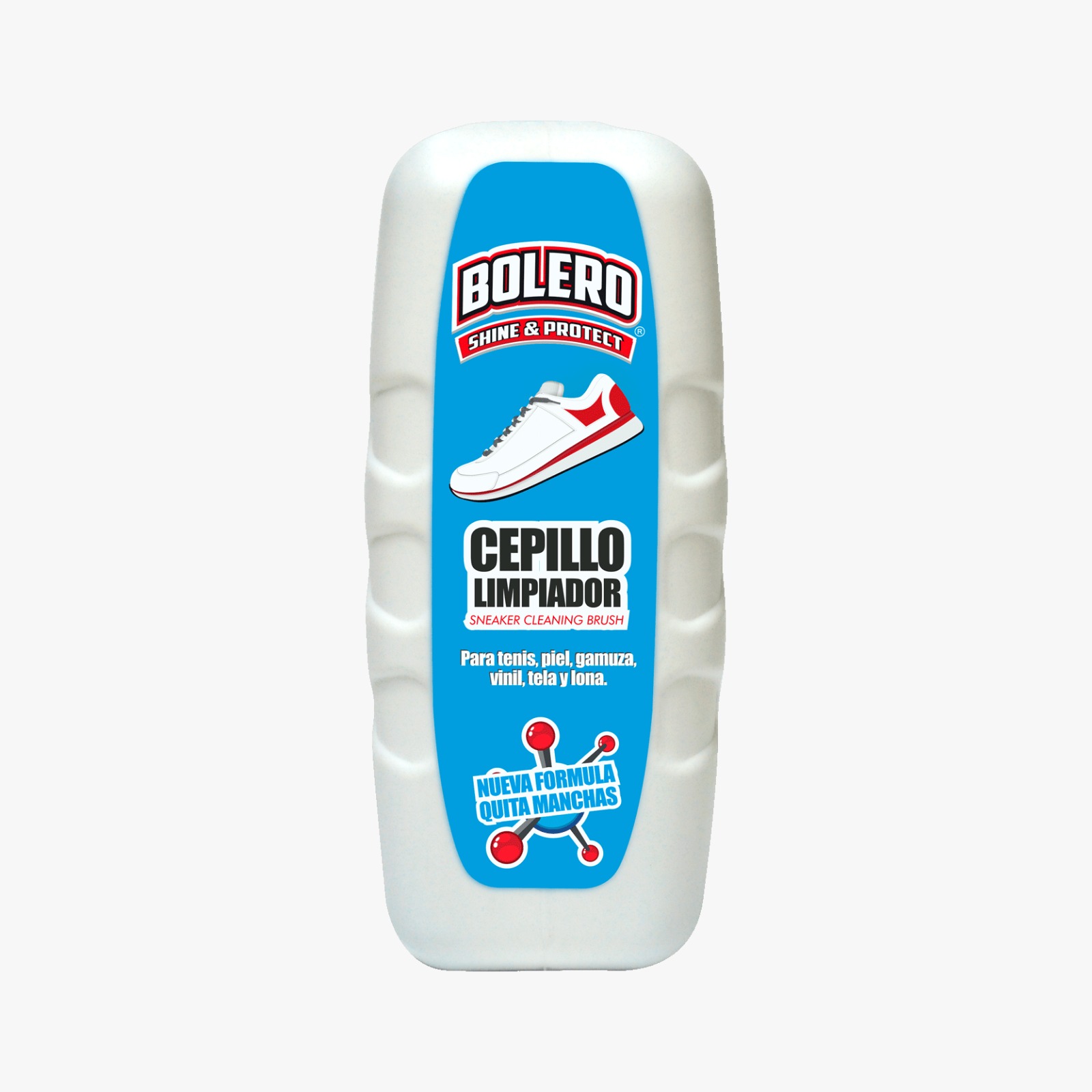BOLERO CEPILLO CON LÍQUIDO LIMPIADOR PARA TENIS 60 ML