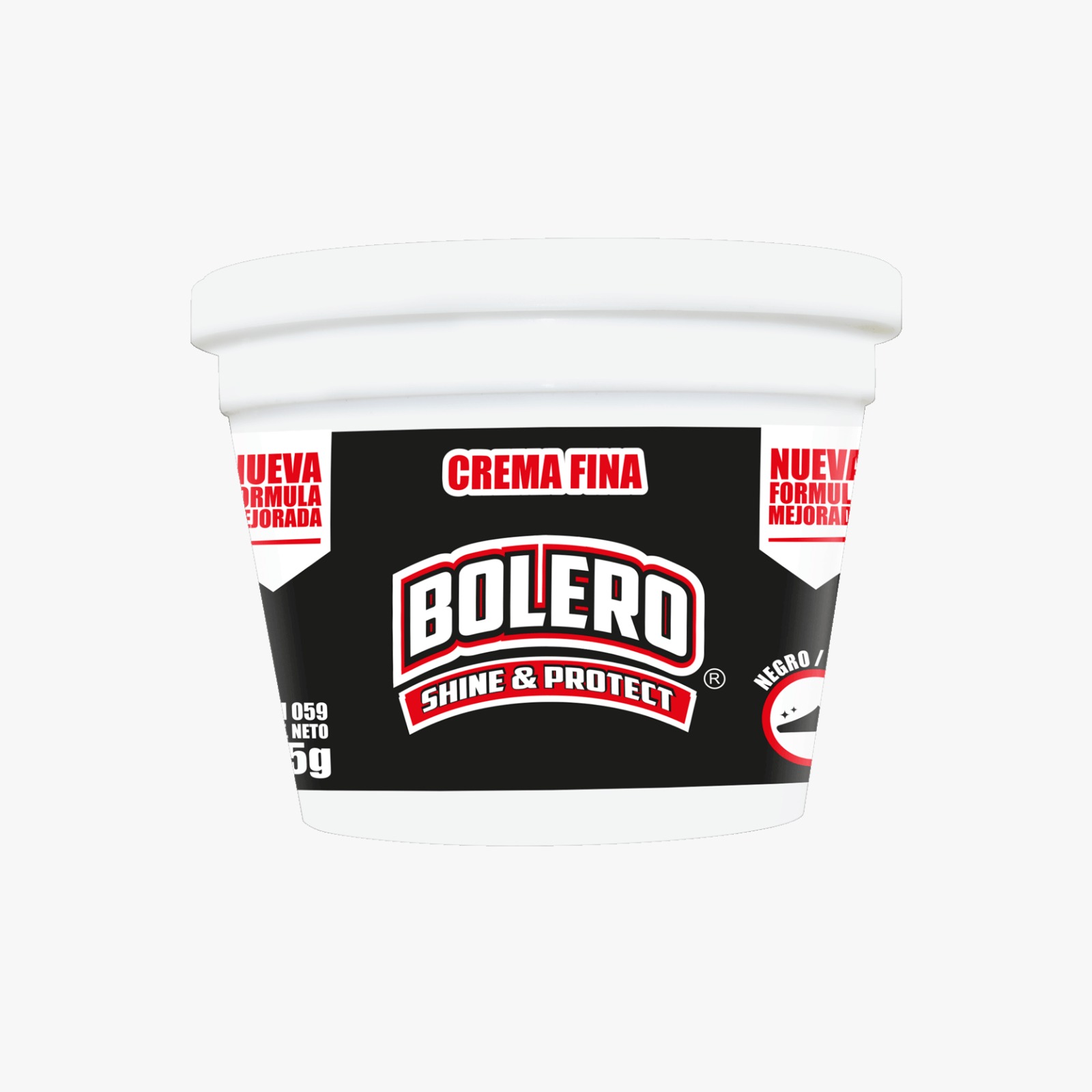 BOLERO CREMA FINA PARA CALZADO NEGRA 175 G