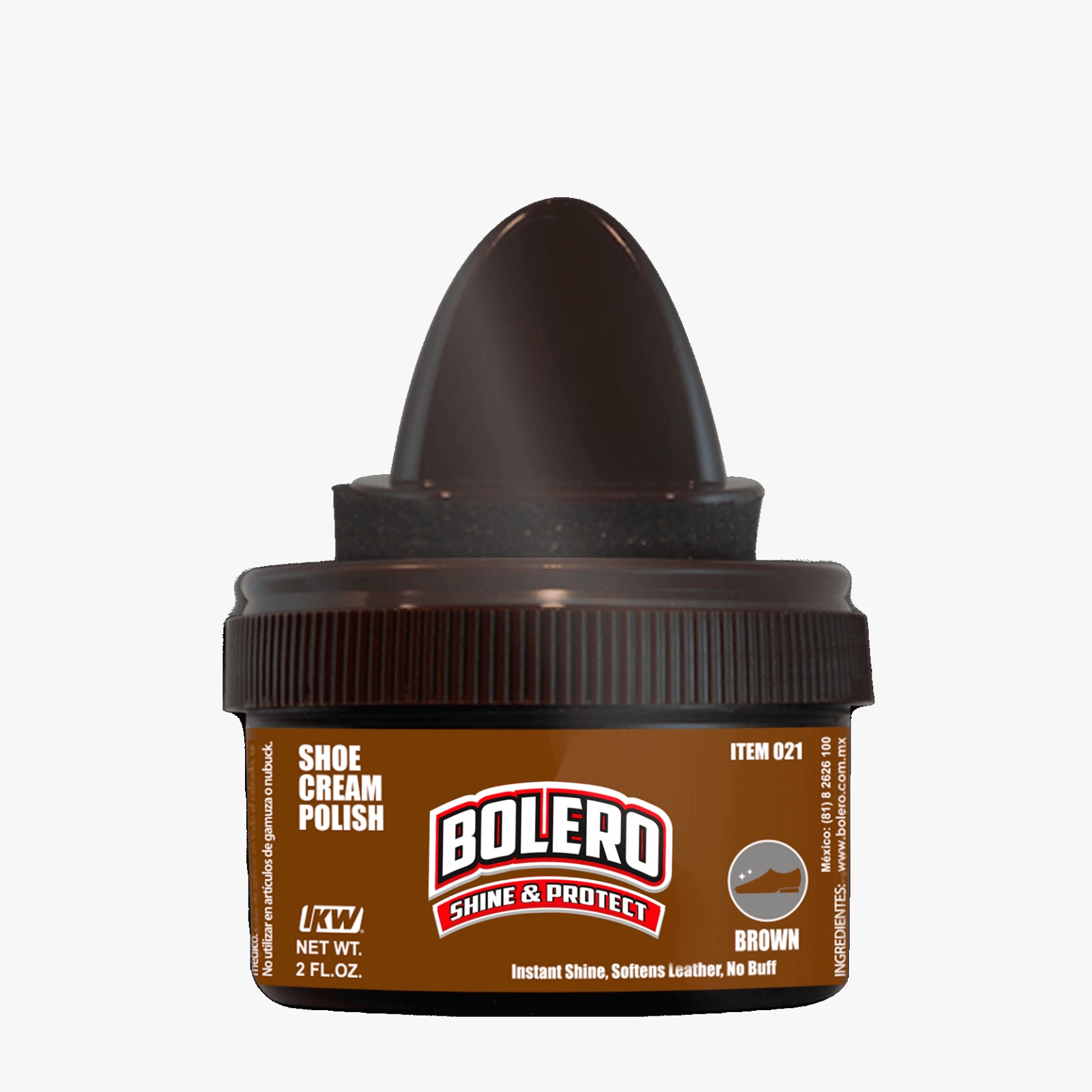 BOLERO CREMA LUSTRADORA CAFÉ BRILLO INSTANTÁNEO 60 ML